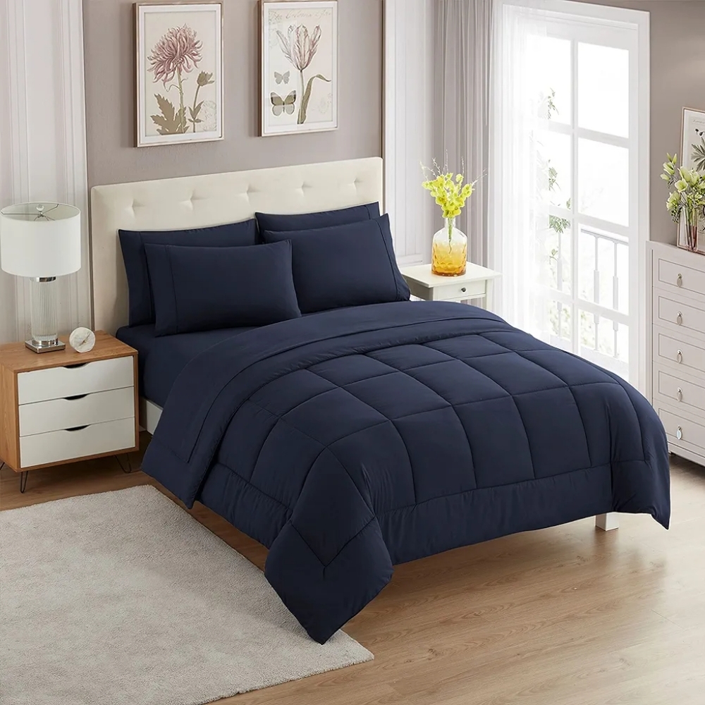 SWEET HOME COLLECTION Down Alternative 7-Pc. Queen Comforter Set - Picture 4 of 11